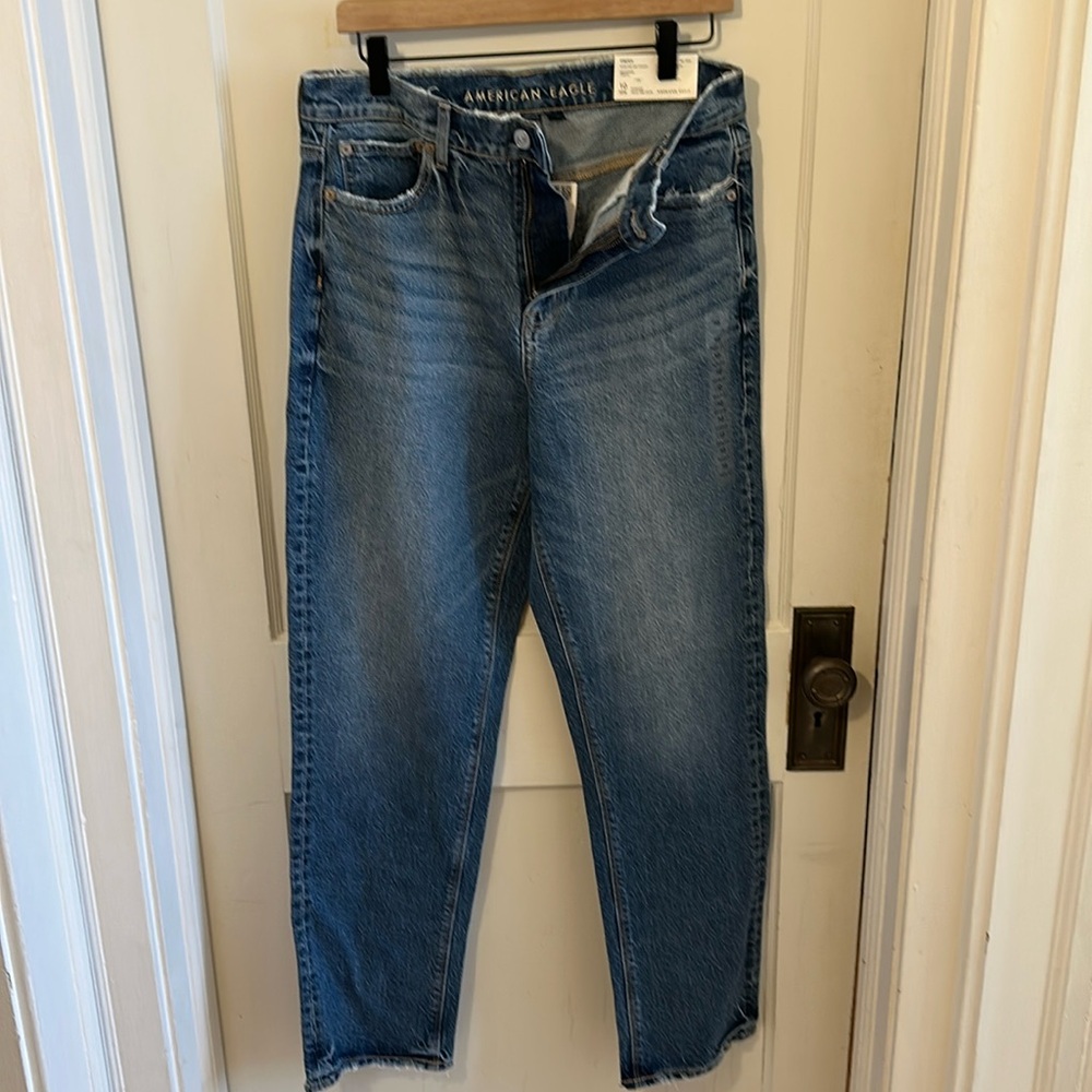 American Eagle Outfitters Super High-Rise Straight Jeans